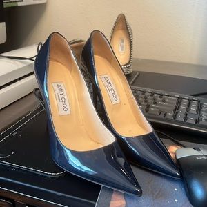 Jimmy Choo Navy Romy 100 Pump
